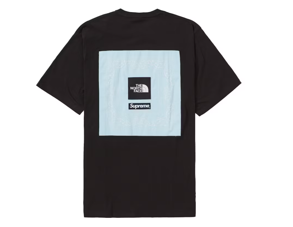 Supreme The North Face Bandana Tee Black