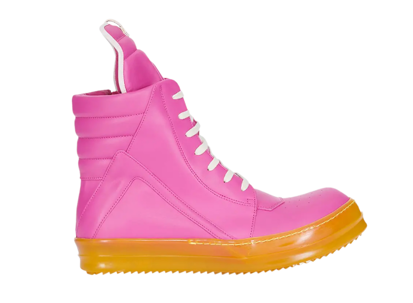 Rick Owens EDFU Geobasket Hot Pink Lemon Clear
