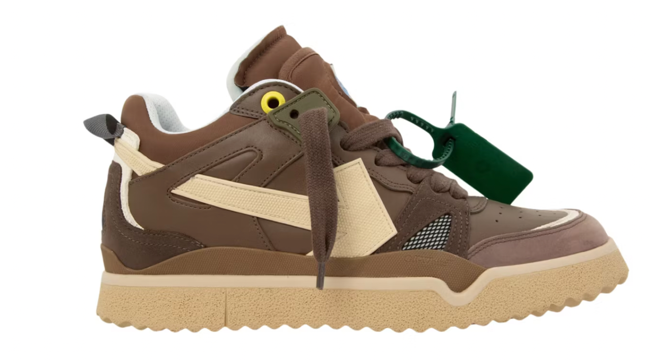 OFF-WHITE New Sponge Mid Top Brown Beige