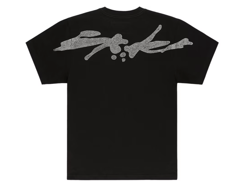 Sp5der TM Rhinestone Tee Black