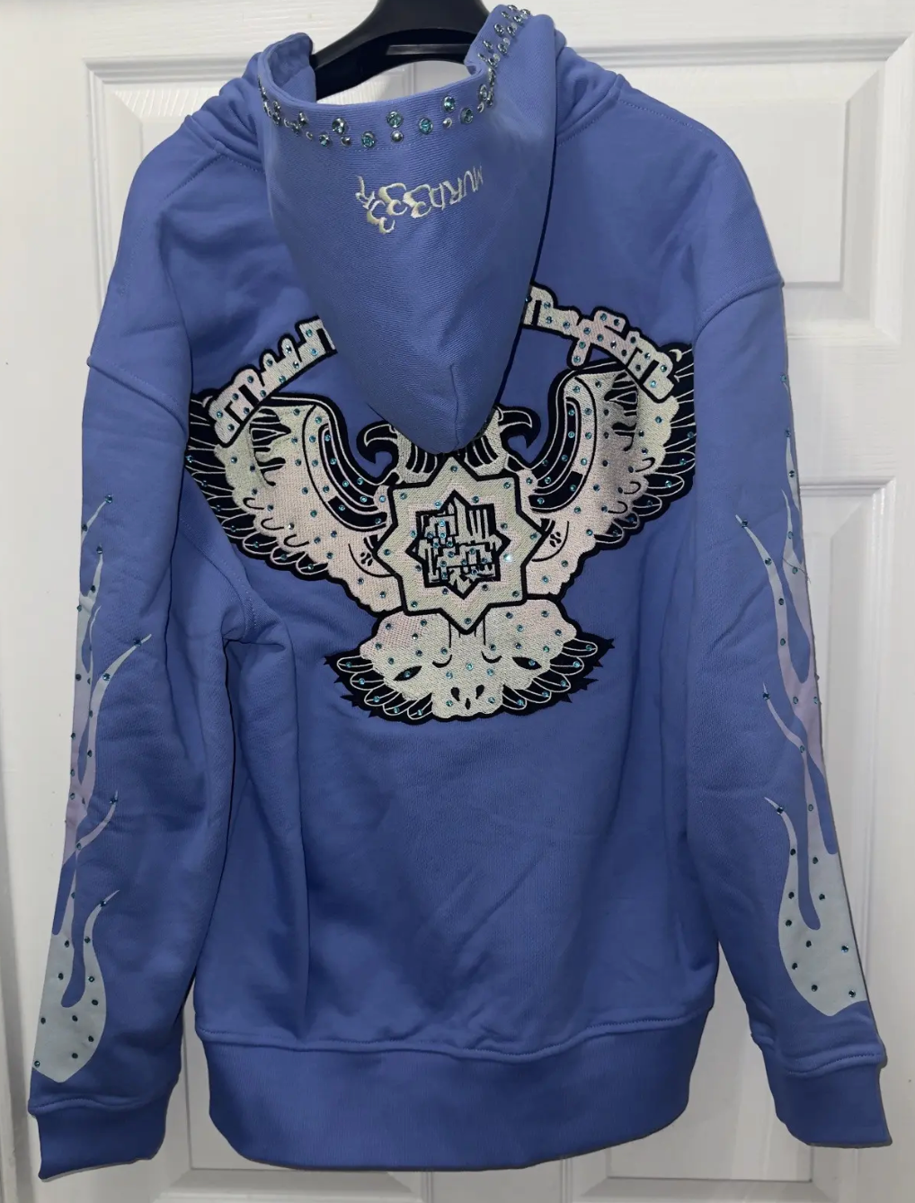 Murd333r.Fm Blue Chopp33r Zip Up