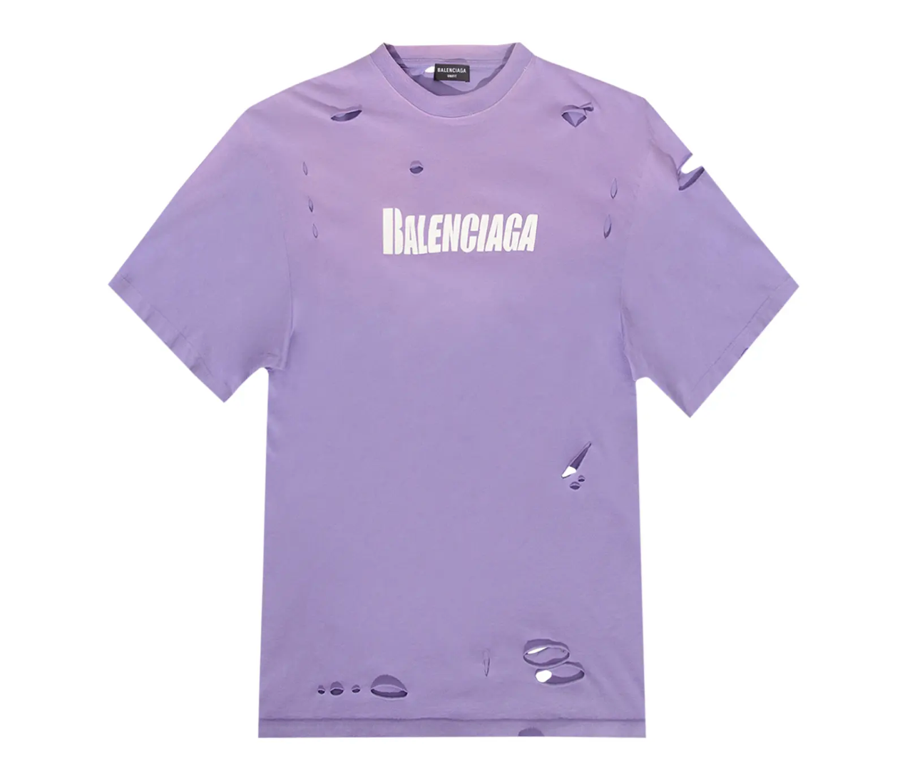 Balenciaga Boxy T-Shirt Purple/White