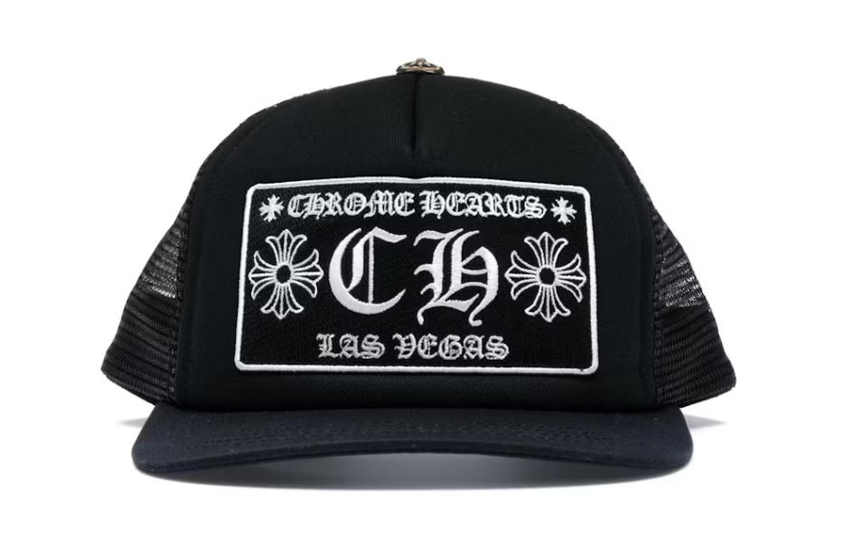 Chrome Hearts CH Las Vegas Trucker Hat Black/Black