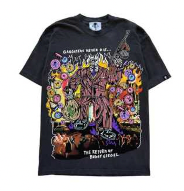 Warren Lotas Gangsters Never Die Bugsy Siegel Tee Purple