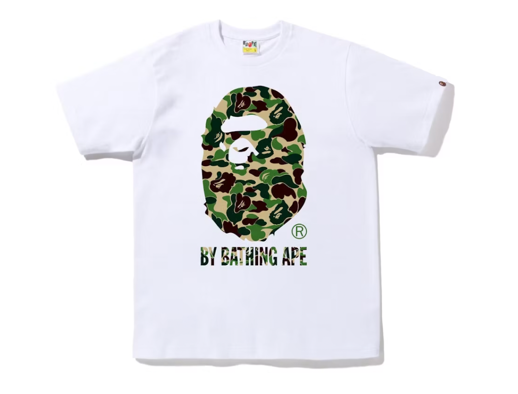BAPE ABC Camo By Bathing Ape Tee White/Green