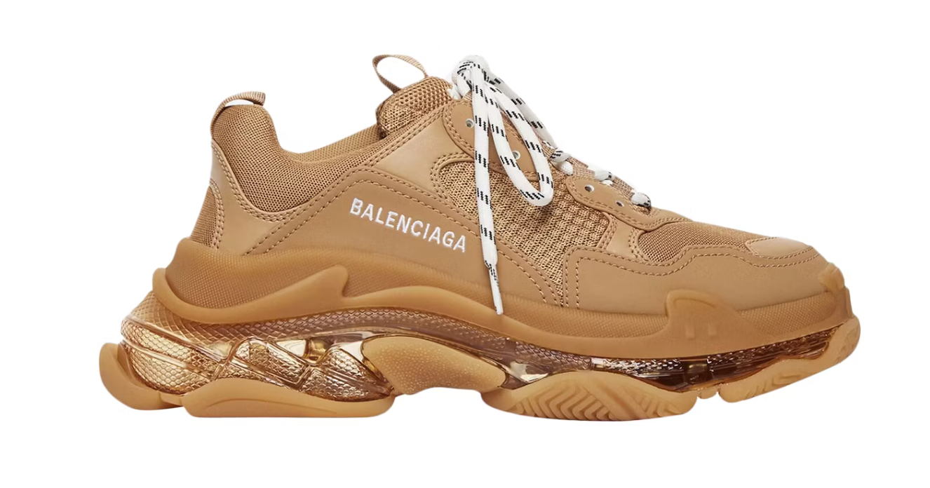 Balenciaga Triple S Clear Sole Brown