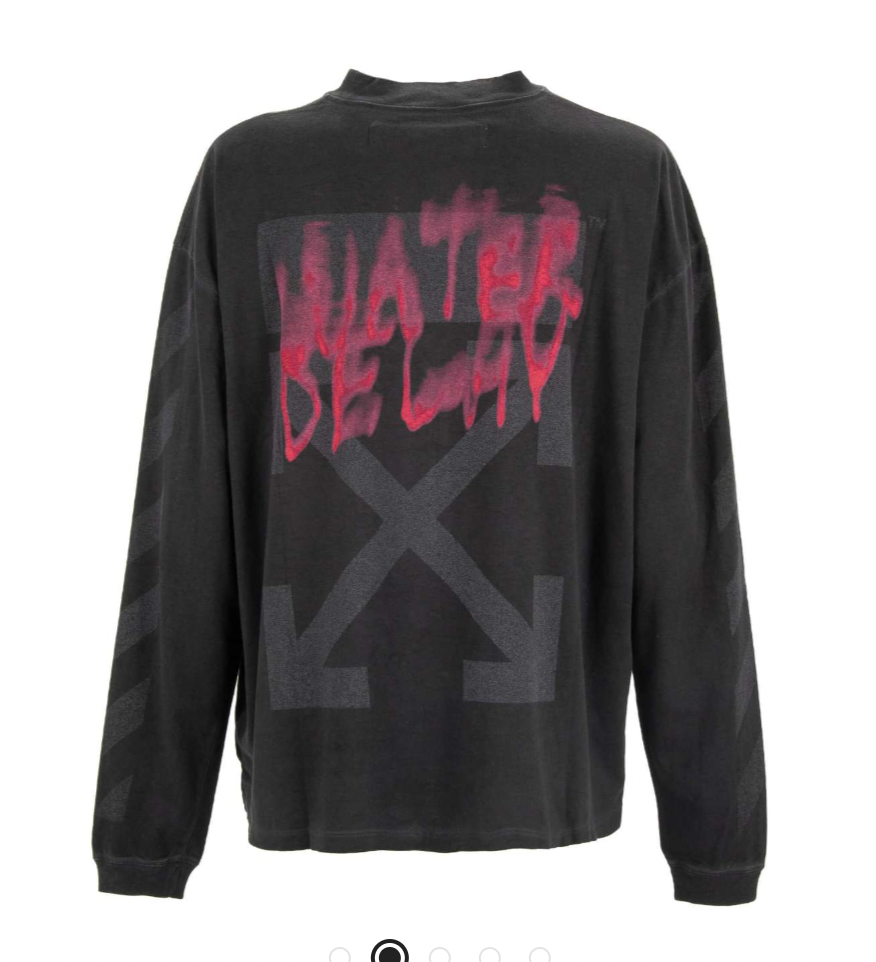 Off-White Water Delay Crewneck Black