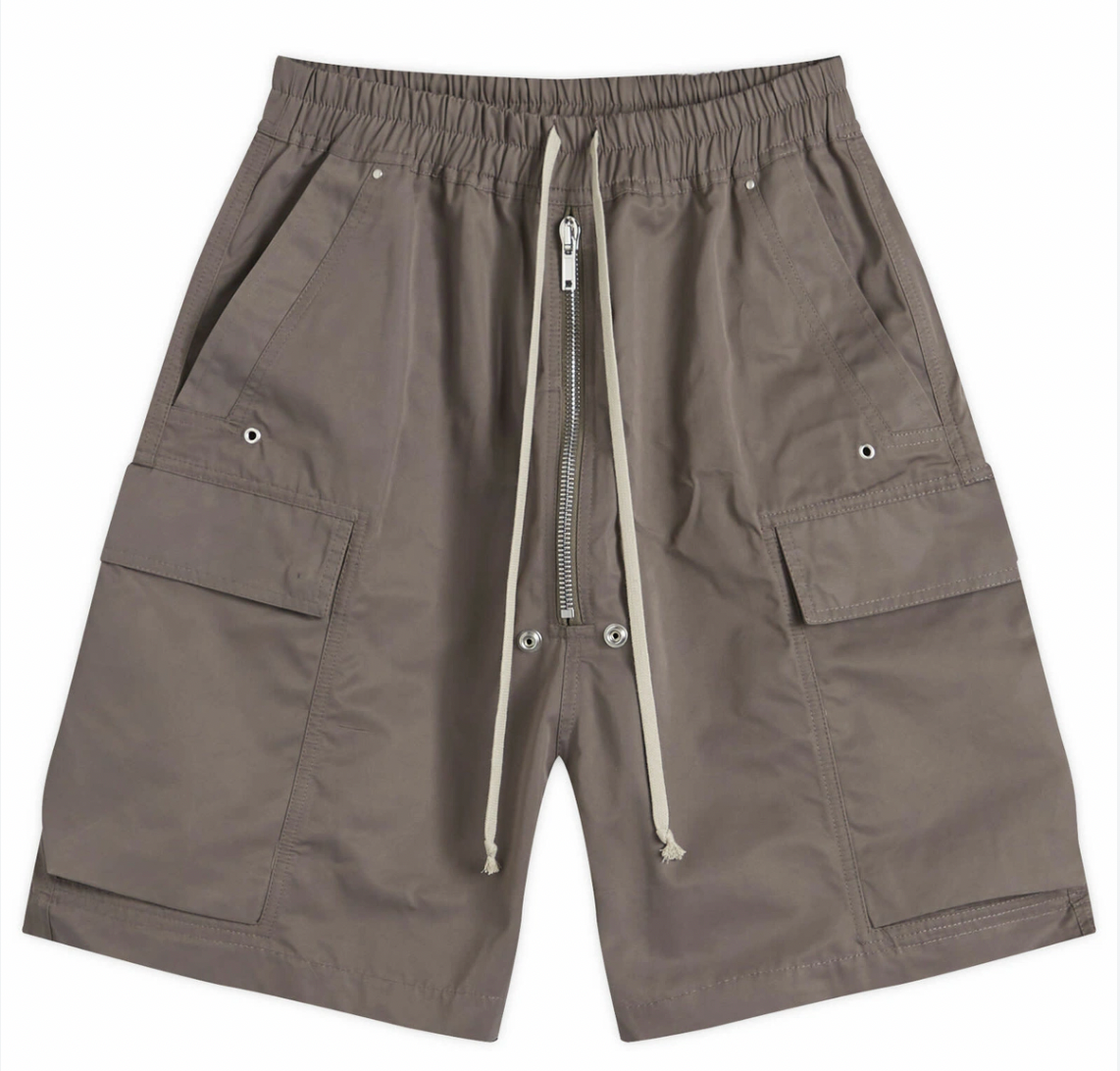 Rick Owens Cargobela Shorts Dark Dust