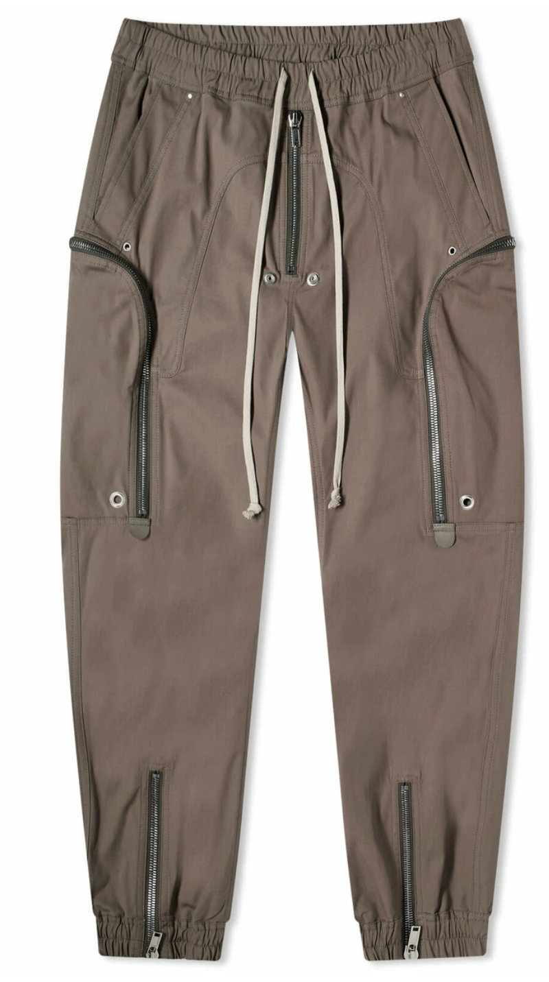 Rick Owens Hollywood Bauhaus Cargo Pants Dust