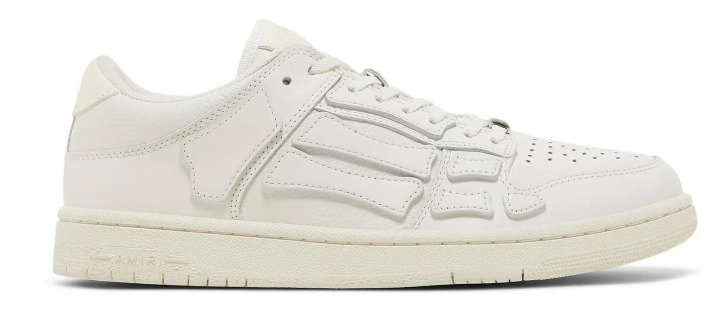 AMIRI Skel Top Low White White