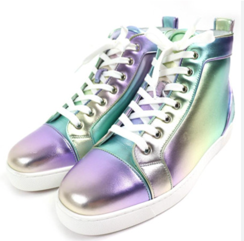 Christian Louboutin Fun Louis Gradient Metallic High Top