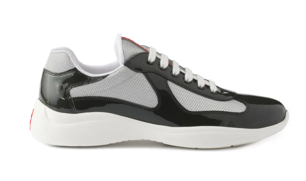 Prada America's Cup Low Top Plum Silver