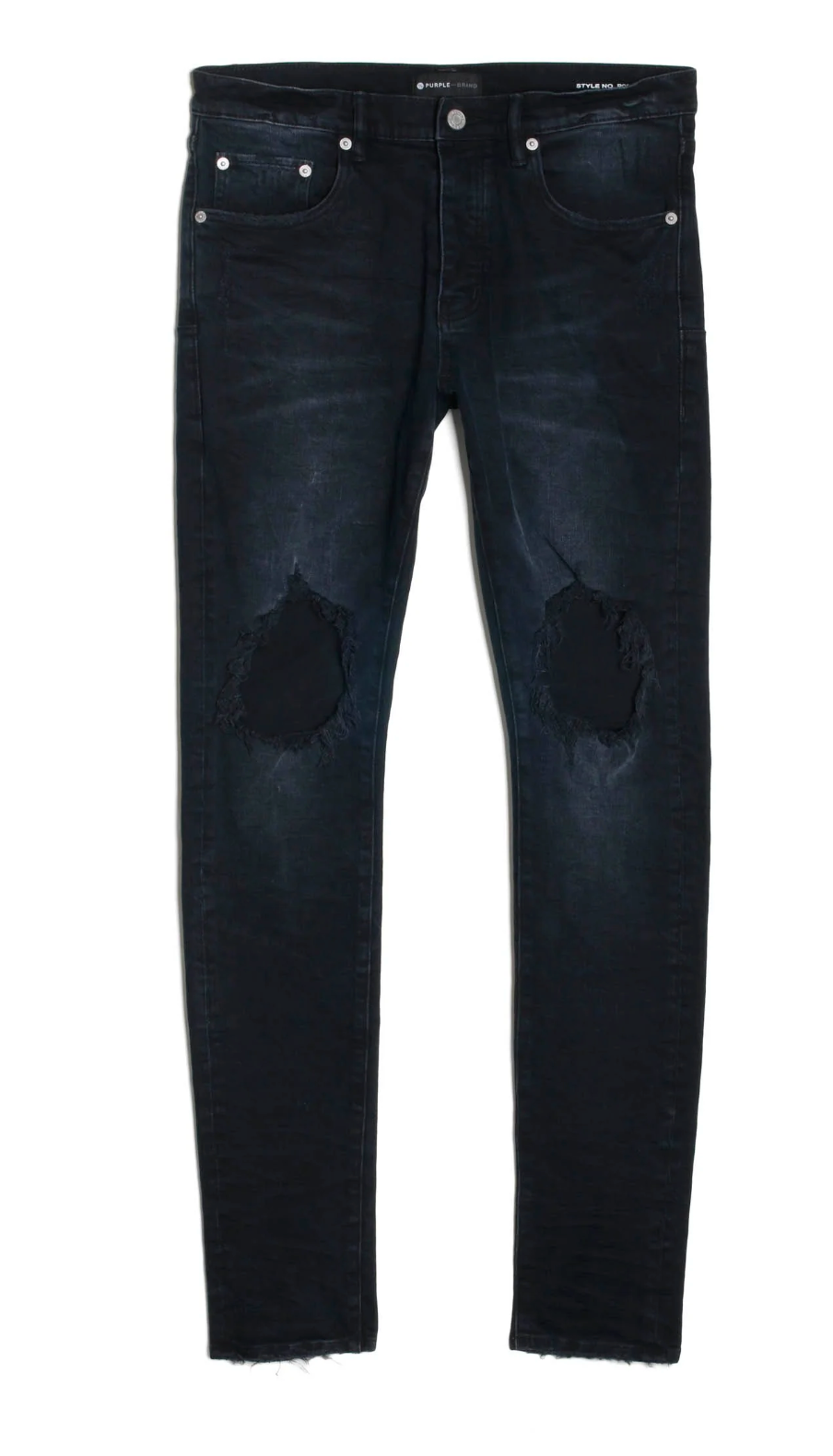 Purple Brand P002 Black Wash Blowout Jeans