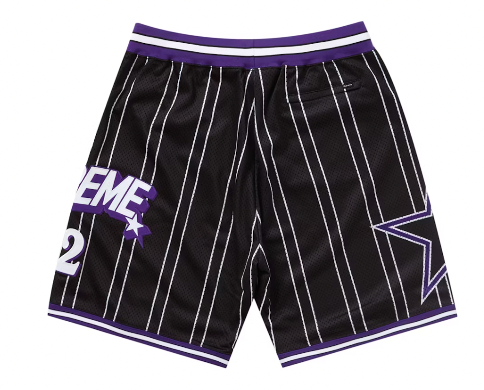 Supreme Star Basketball Short Black