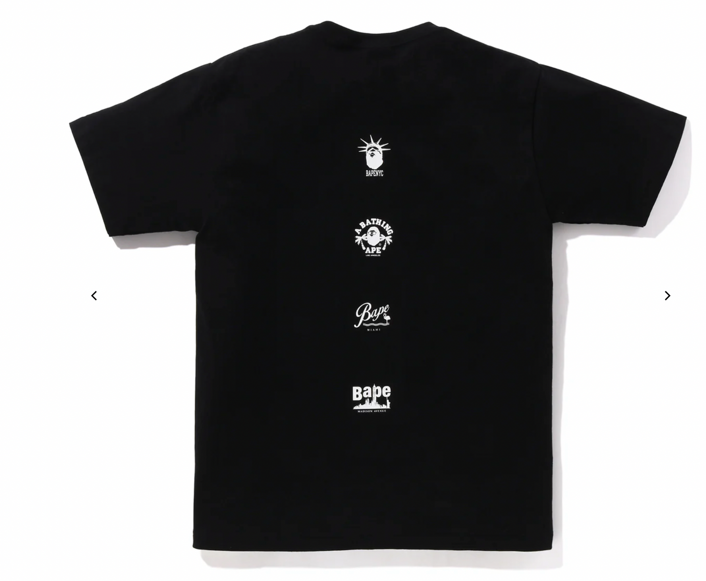 Bape College Multi Cam Sta T-Shirt Black