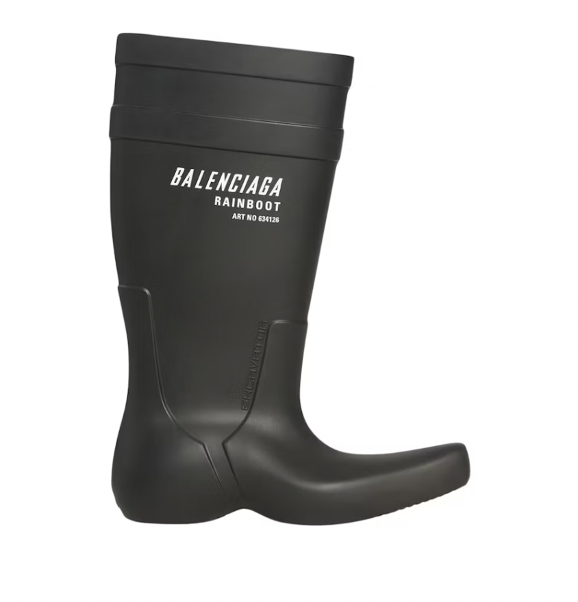 Balenciaga Excavator Boot Black Rubber