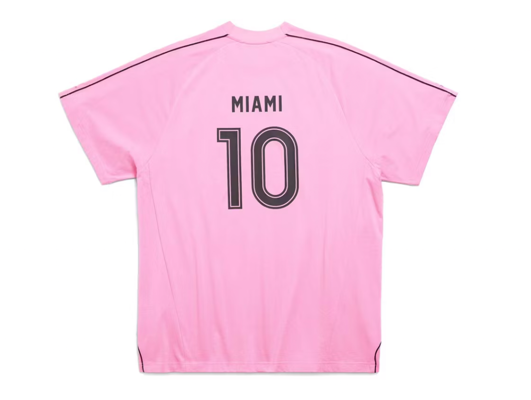 Balenciaga Oversized Soccer T-Shirt Mayfair Jersey Pink