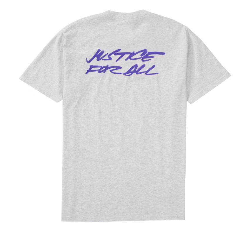 Supreme Futura Logo Tee Ash Grey