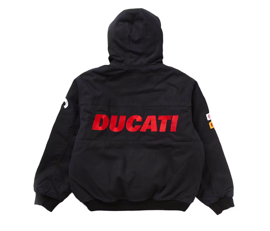 Supreme Ducati Hooded Work Jacket Black