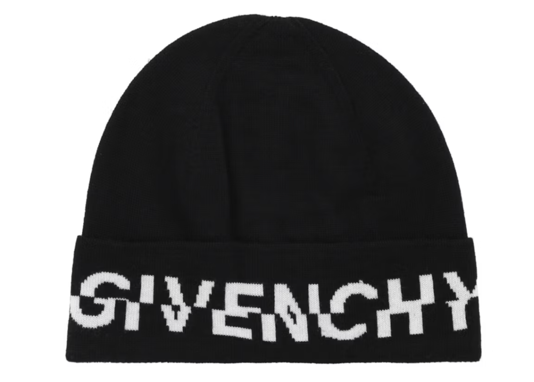 Givenchy Logo Wool Beanie Black