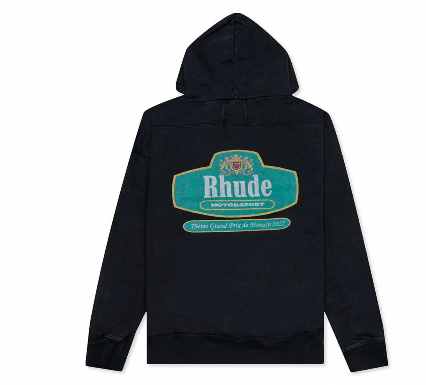 Rhude Racing Crest Hoodie Vintage Black