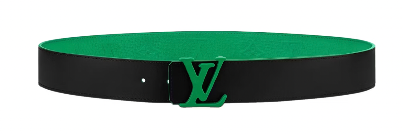 Louis Vuitton LV Shape 40MM Reversible Belt Green