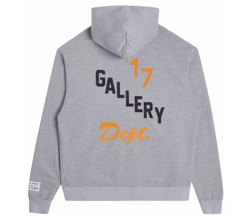 Gallery Dept. Boxing Merch Zip Hoodie Heather Grey