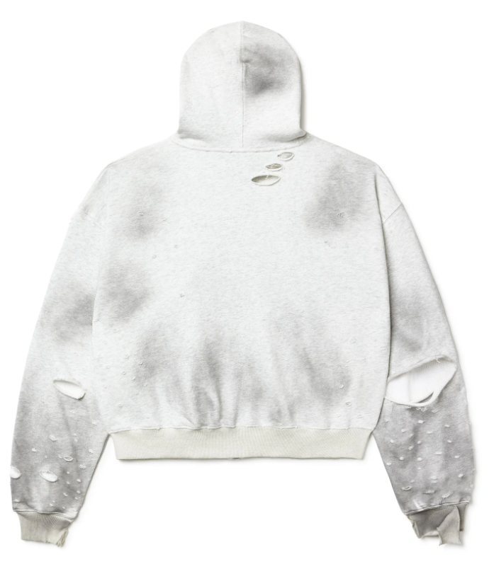 Vale Forever Destroyer Zip-Up Hoodie Grey