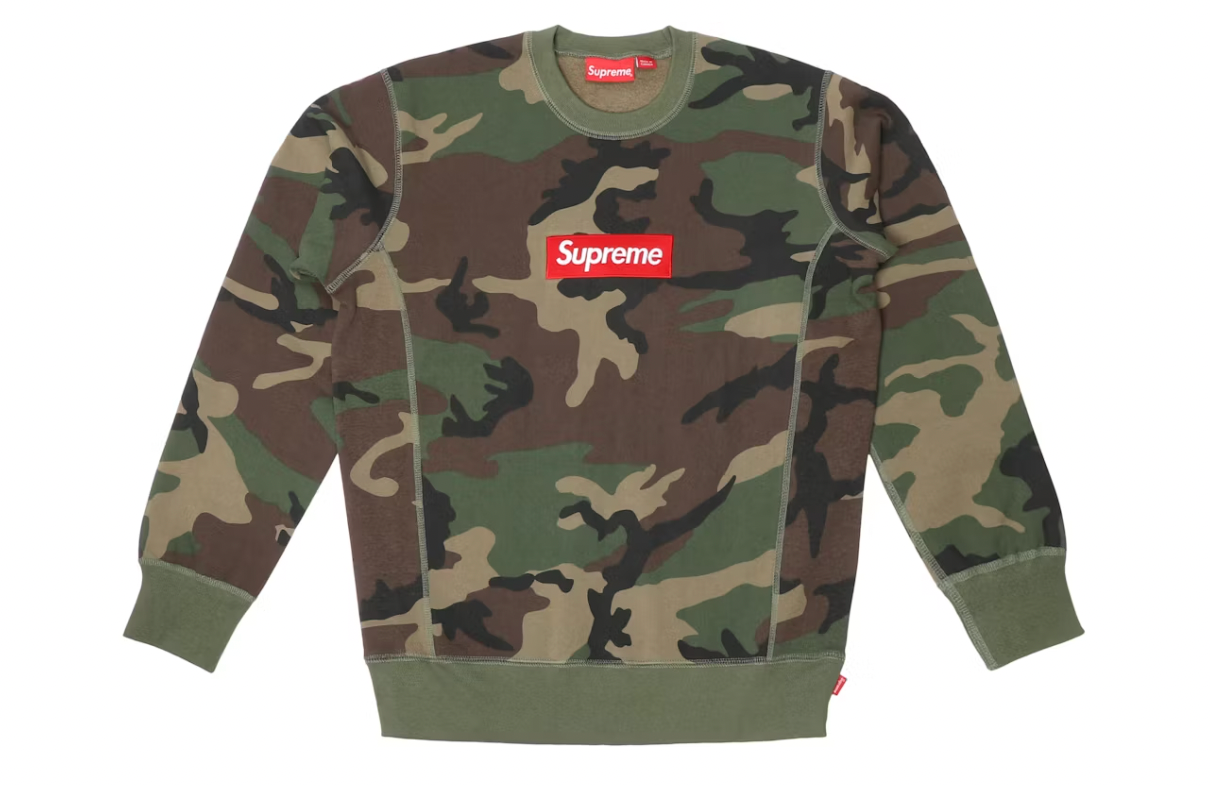 Supreme Box Logo Crewneck (FW15) Camo