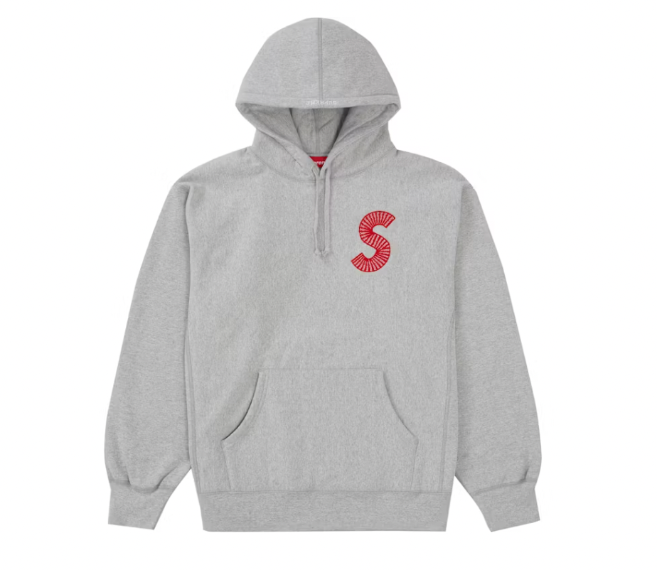 Supreme S Logo Hooded Sweatshirt (FW20) Heather Grey