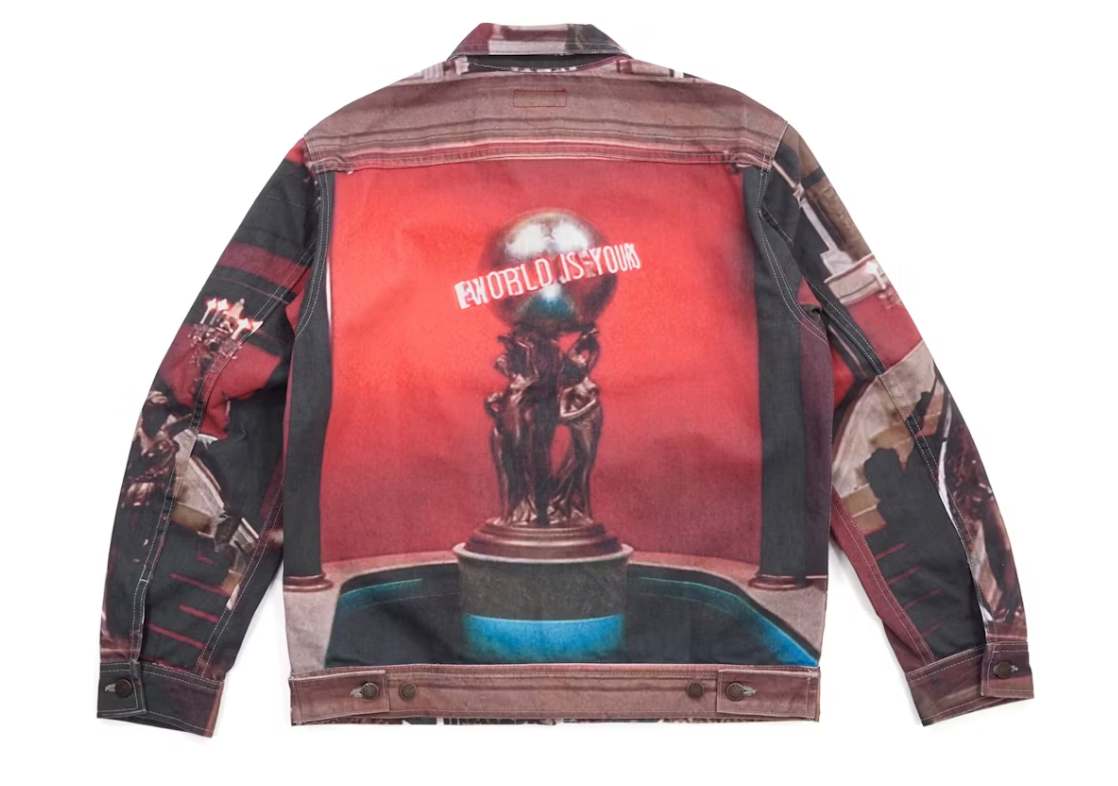Supreme Scarface the World Is Yours Denim Jacket Multi
