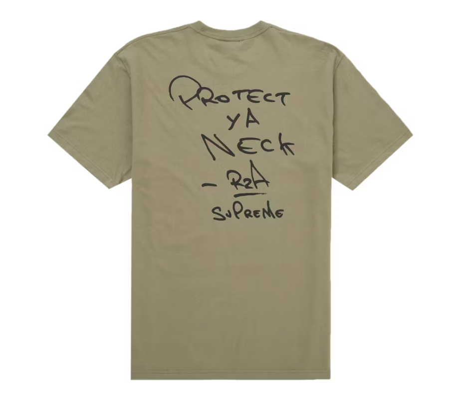 Supreme Wu-Tang Clan RZA Tee Light Olive