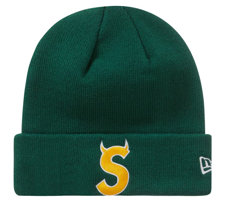 Supreme New Era S Logo Beanie (FW22) Dark Green