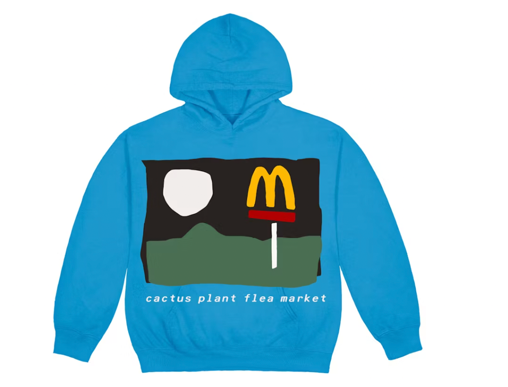 Cactus Plant Flea Market x McDonald's 24/7 Hoodie Blue Moon