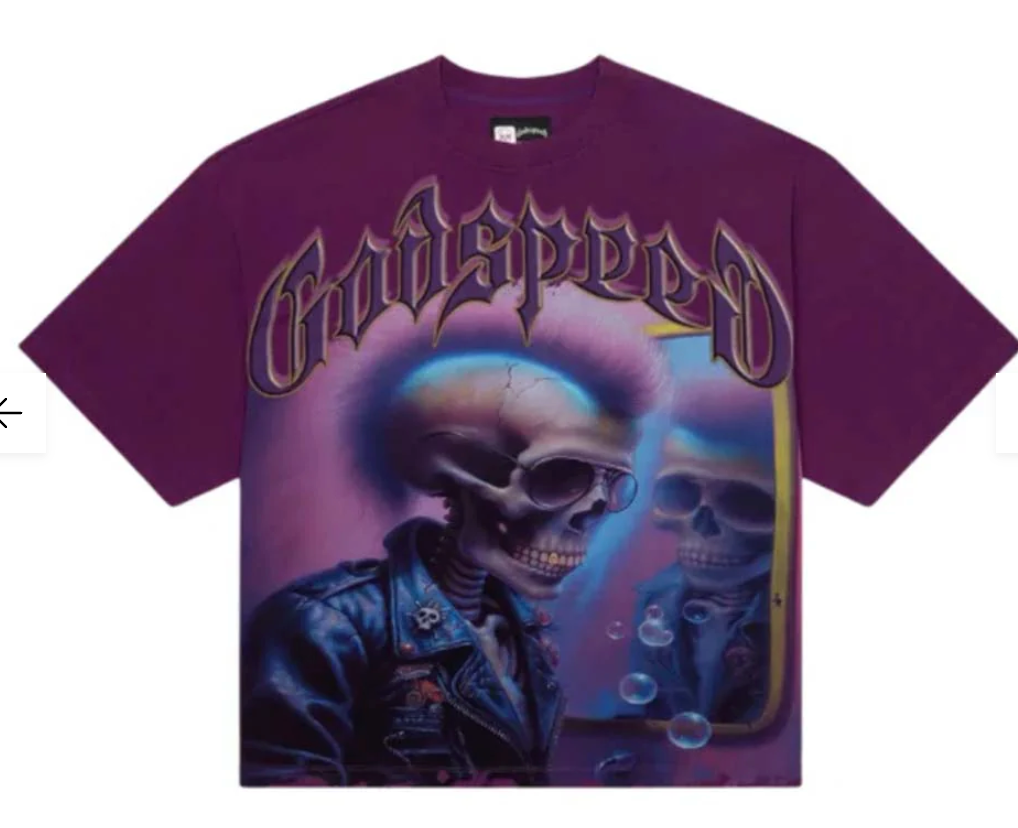 Godspeed Man in the Mirror Tee Purple
