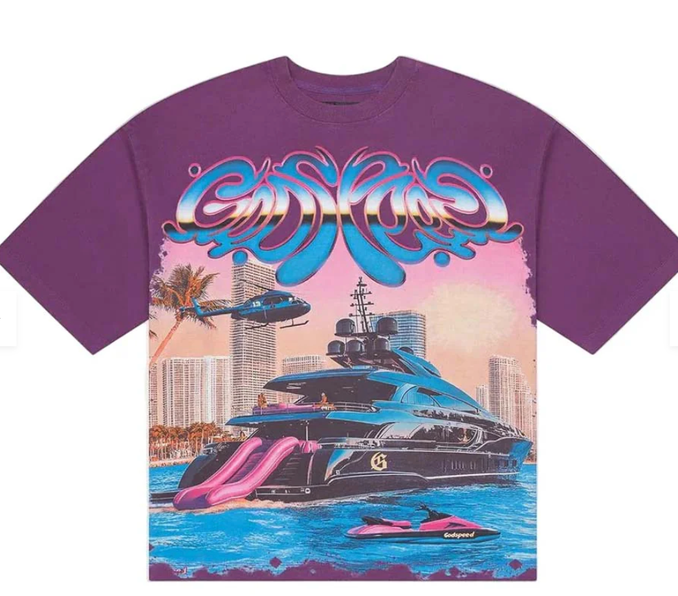 Godspeed Memento Vivere Tee Purple