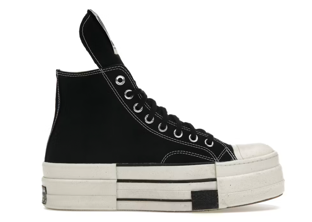 Converse DRKSHDW Chuck Taylor All Star DBL DRKSTAR Hi Rick Owens DRKSTAR Black