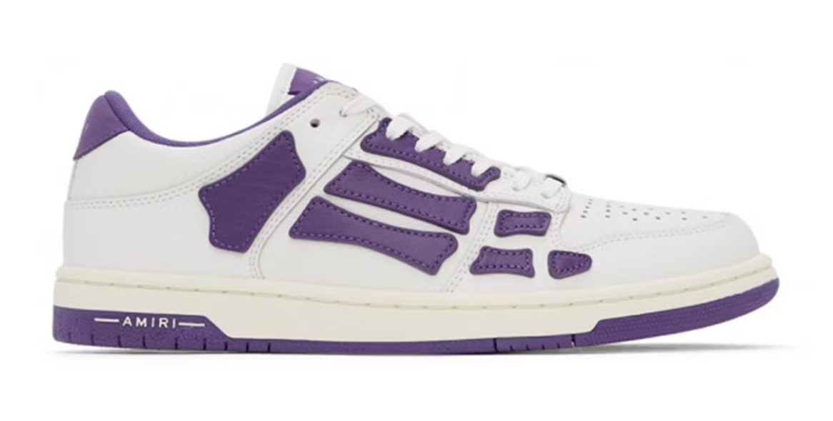AMIRI Skel Top Low White Purple