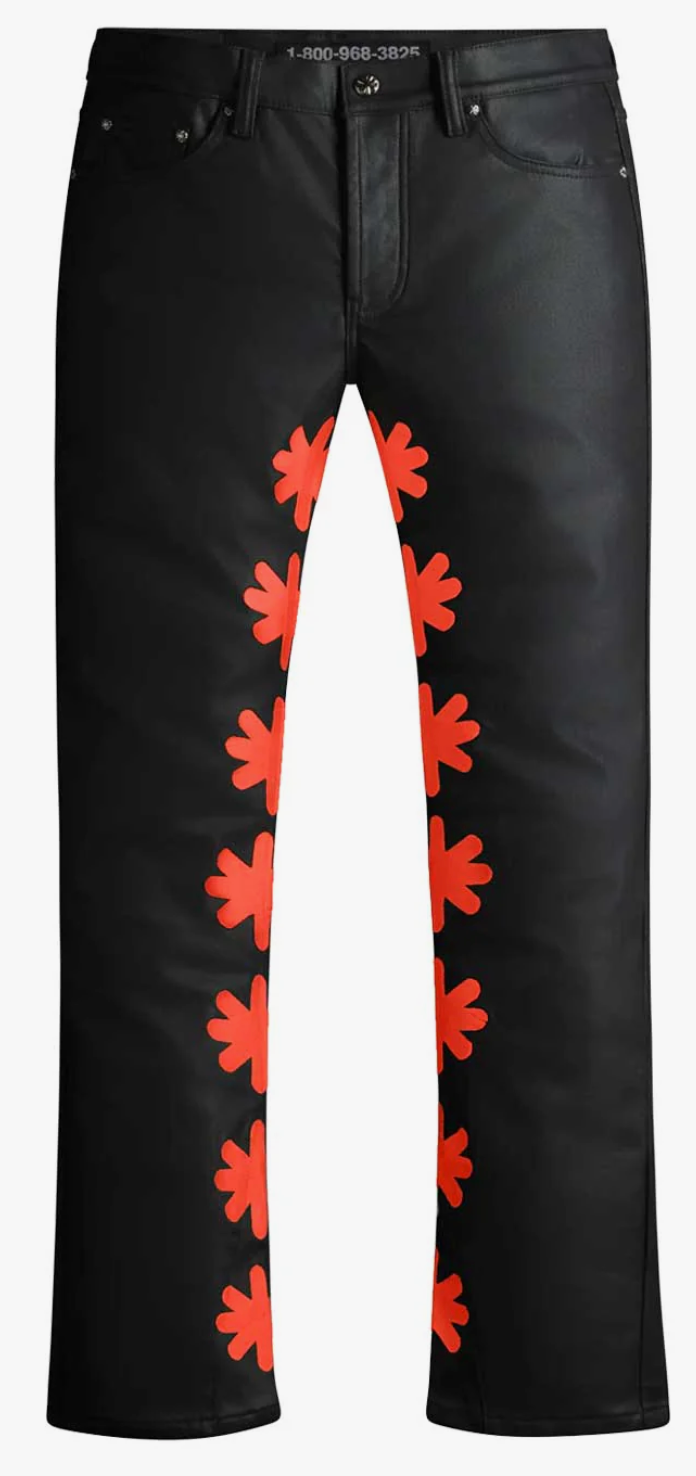 Lost Shdws Wax Pant Black/Red