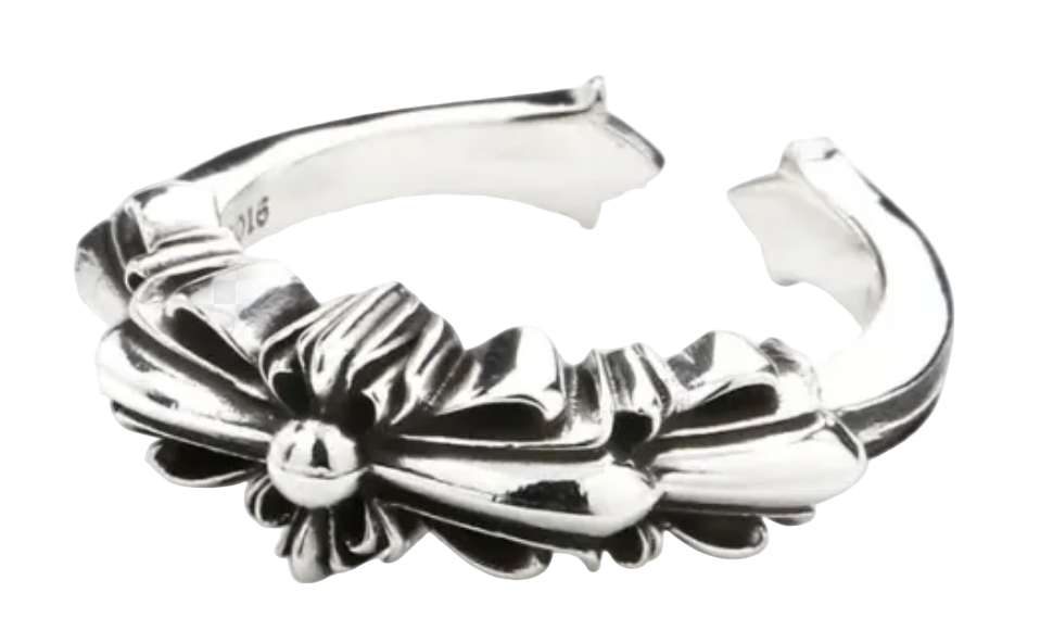 Chrome Hearts Baby Floral Cross Ring