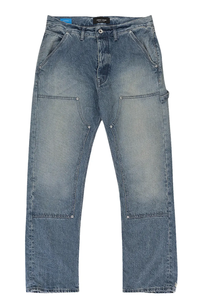Purple Brand Carpenter Skinny Jeans Sun Faded Denim