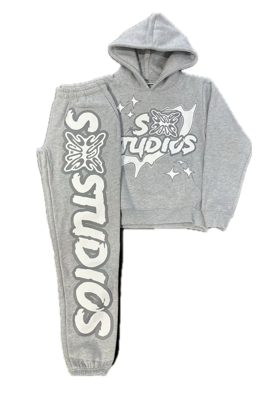 SB Studios Sweatsuit Grey/White