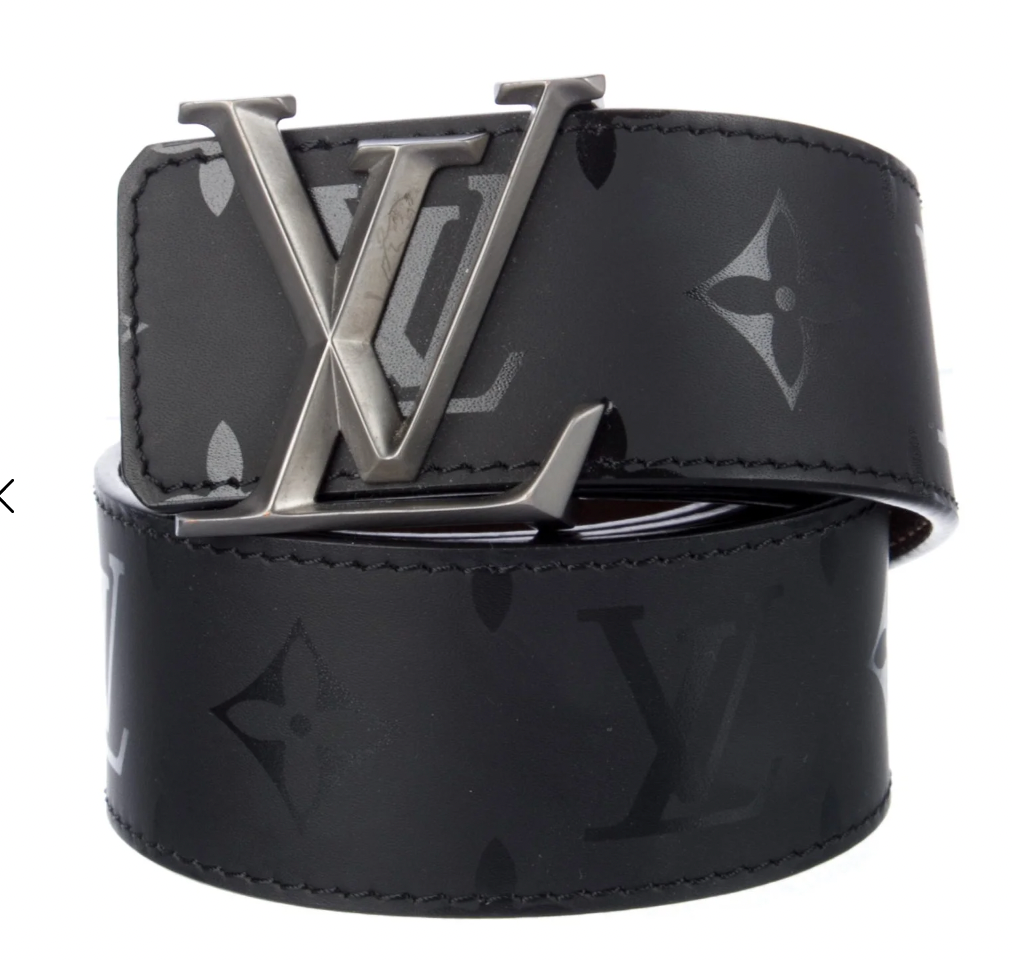 Louis Vuitton LV Pyramid Monogram Illusion 40MM Reversible Belt Black