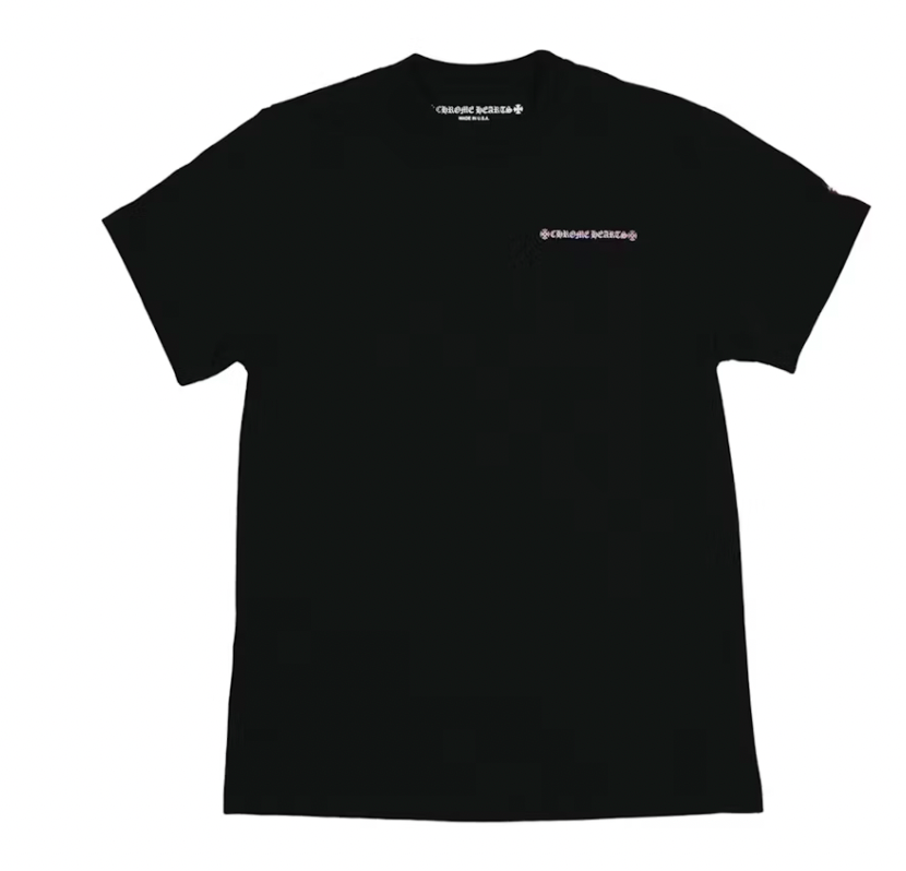 Chrome Hearts Matty Boy Shoulder Logo T-shirt Black/Pink