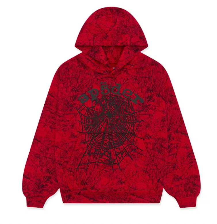 Sp5der OG Tree Camo Hoodie Red