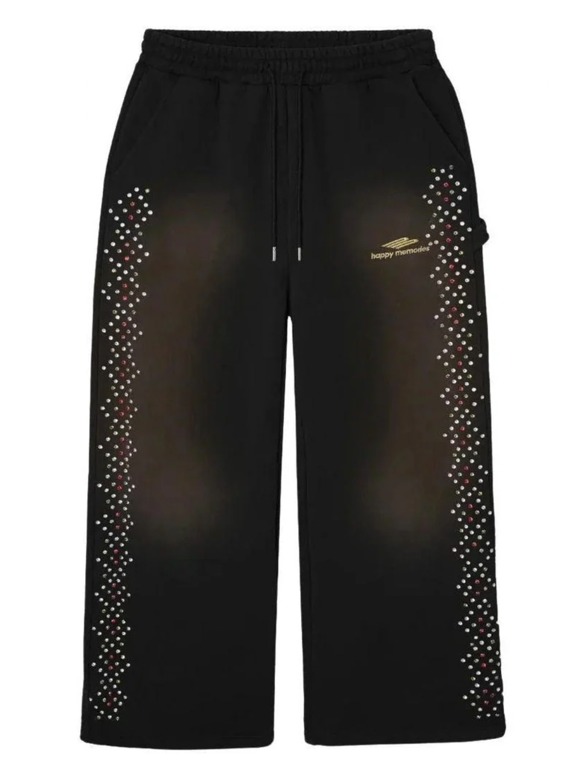 Happy Memories Don't Die HMDD Crystal Sweatpants Black