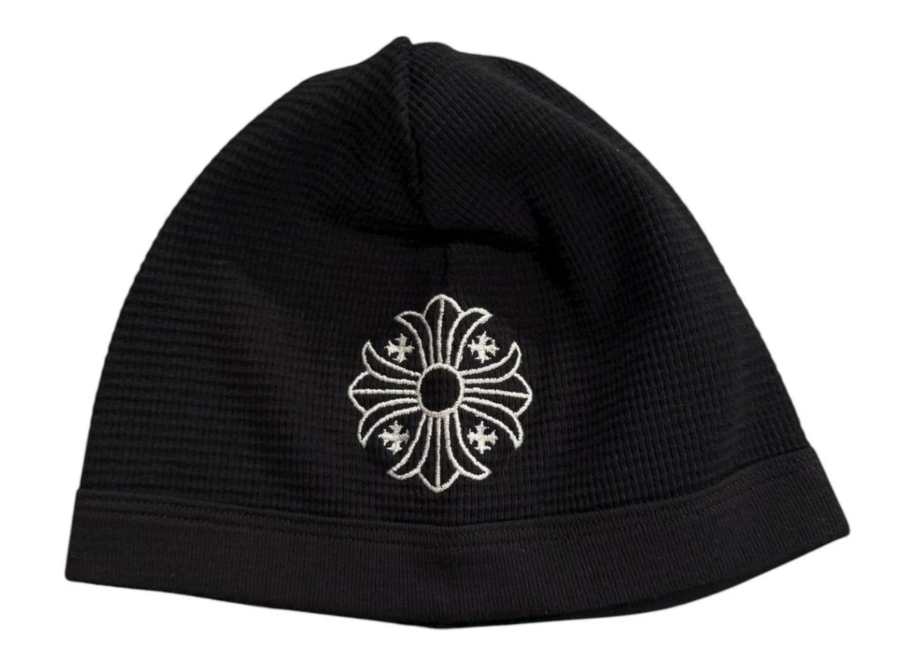 Chrome Hearts Skull Cross Logo Beanie Black/White