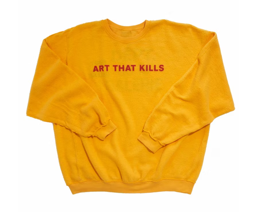 Gallery Dept. Art That Kills Reversible Crewneck Sweatshirt Yellow