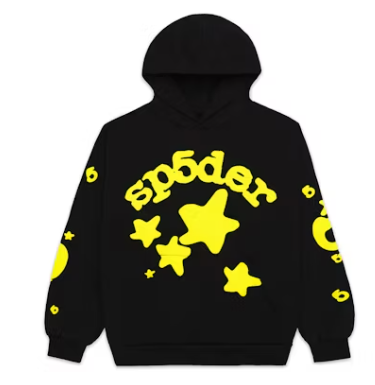 Sp5der Beluga Hoodie Onyx/Yellow