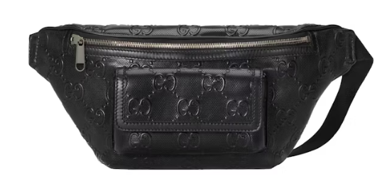 Gucci GG Embossed Belt Bag Black